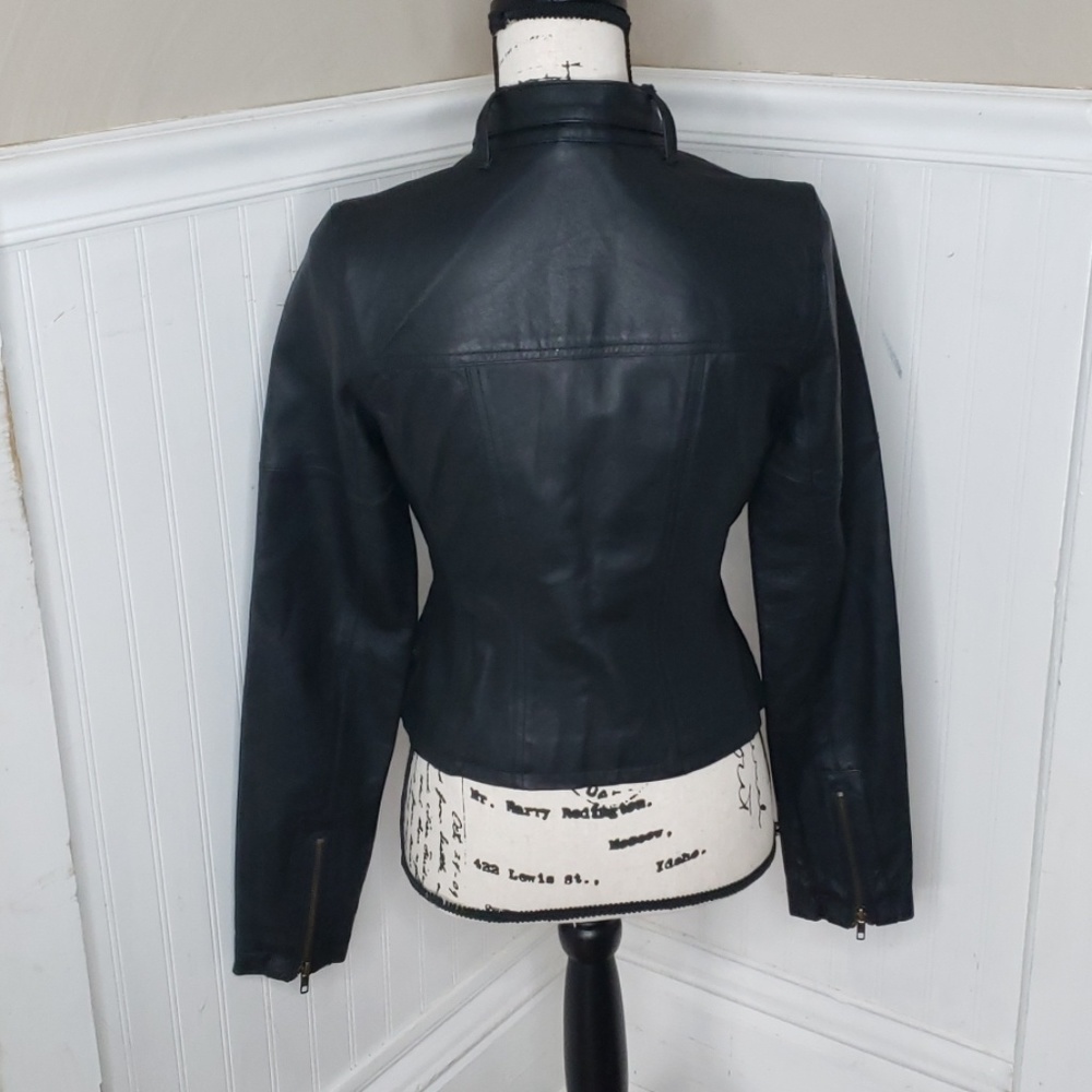 Rouge Moto black leather Jacket - Picture 3 of 8